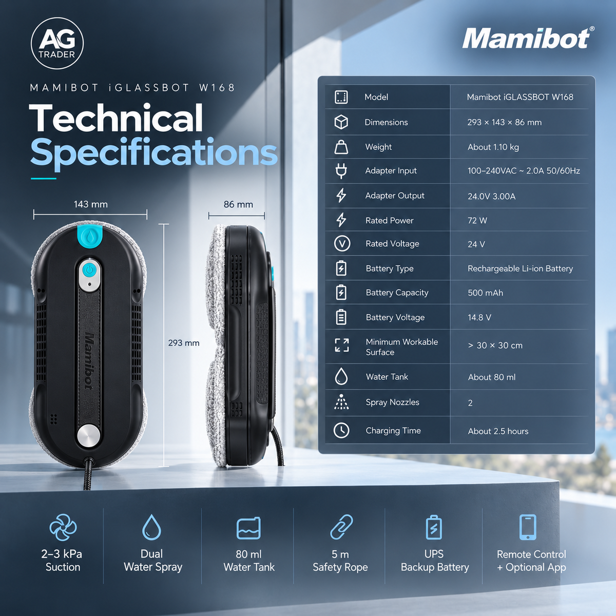 Mamibot iGLASSBOT W168