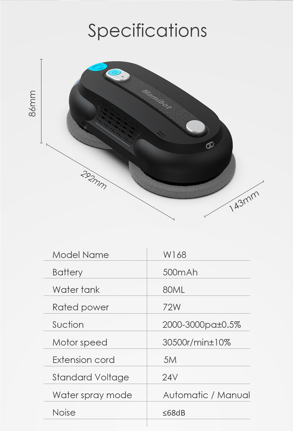 Mamibot iGLASSBOT W168